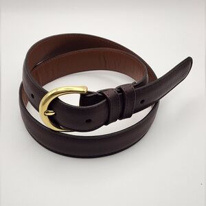 Coach Mahogany Belt Small